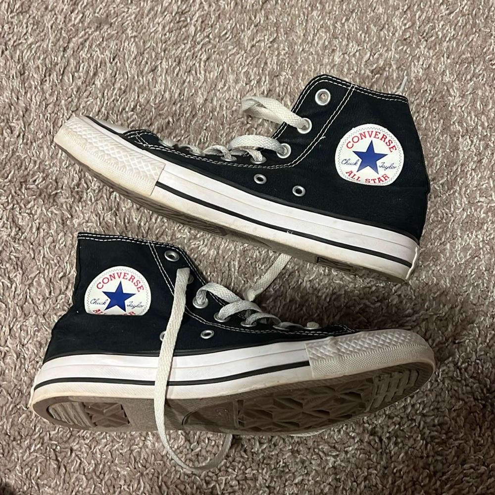 Black high-top Converse